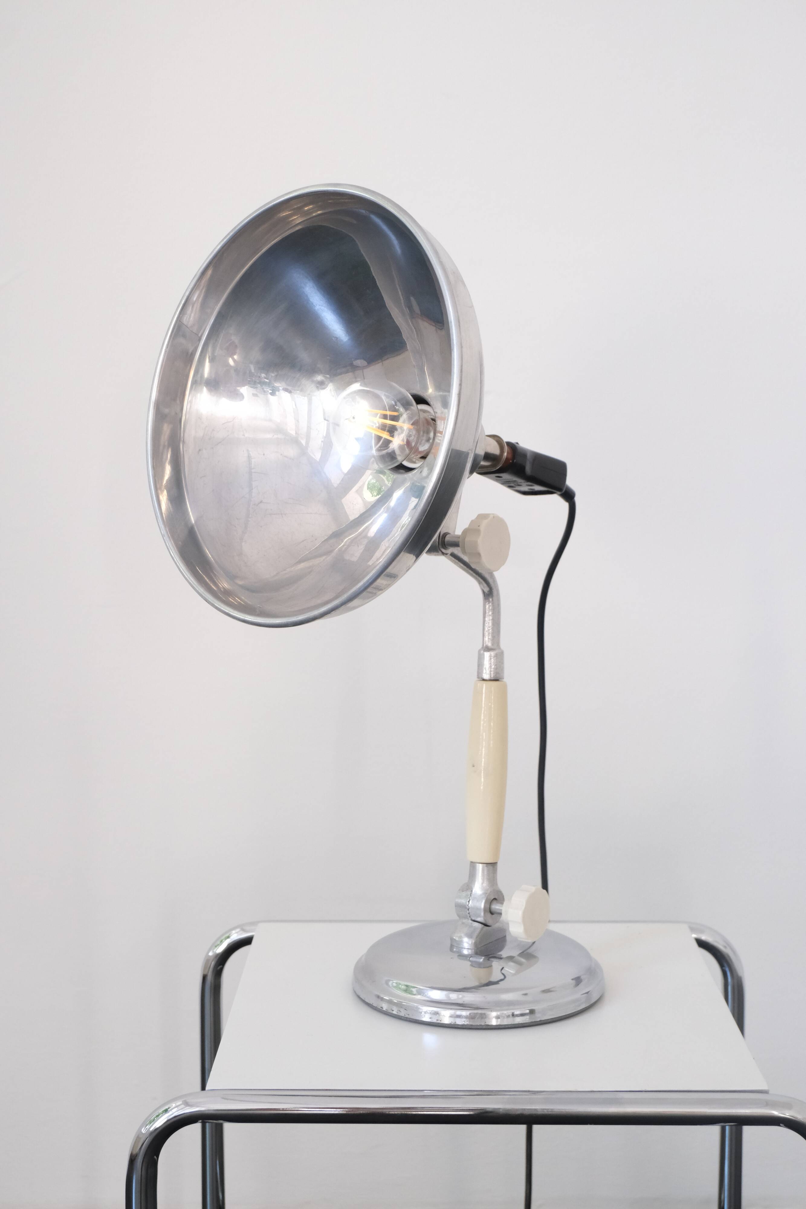 Industrial table lamp by Kurt Rosenthal