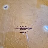 Round slip dish, Sarreguemines earthenware