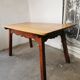Farmhouse table, in solid oak, chalet style