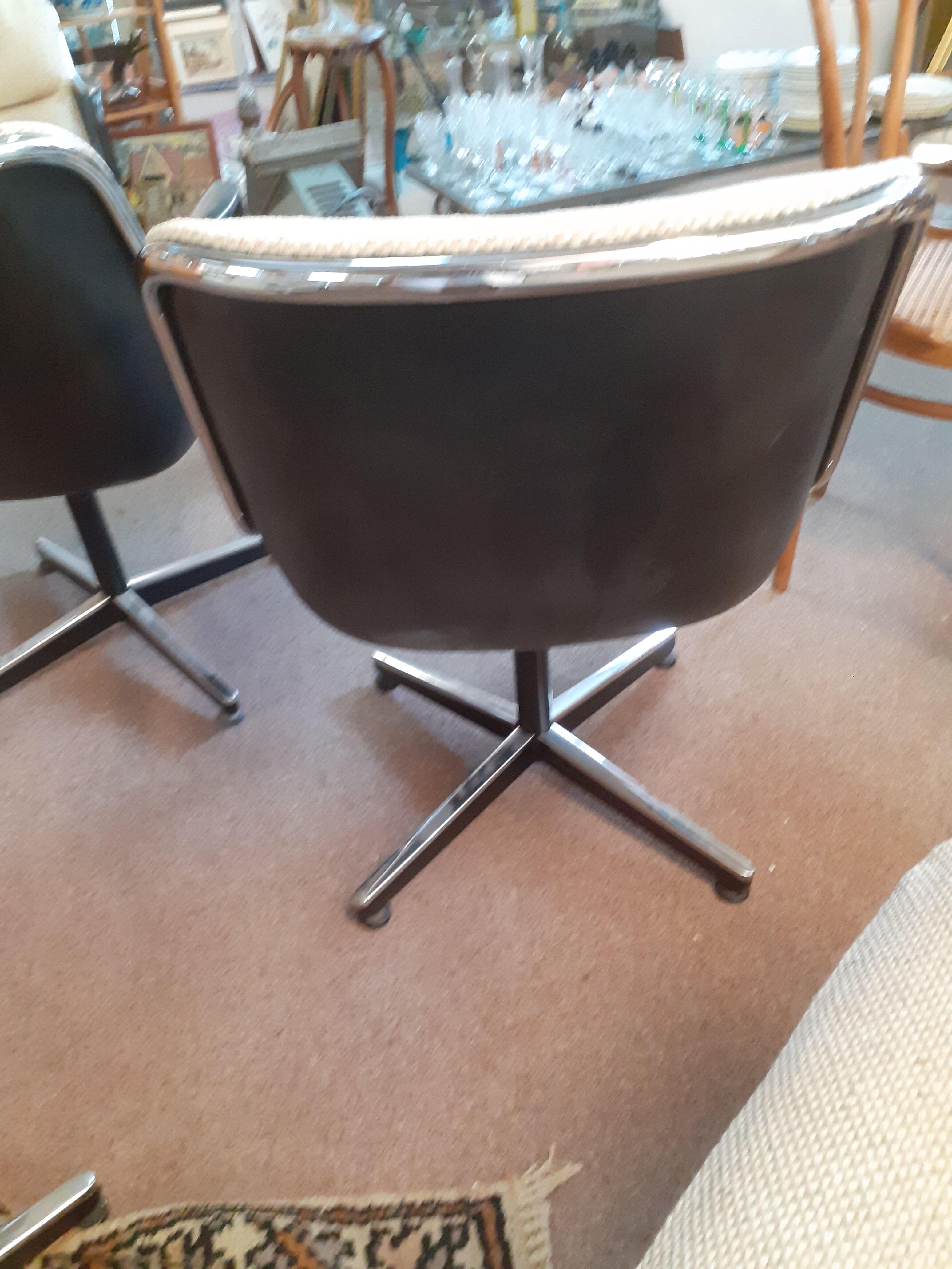 Set of 6 chairs Charles Pollock international editor Knoll