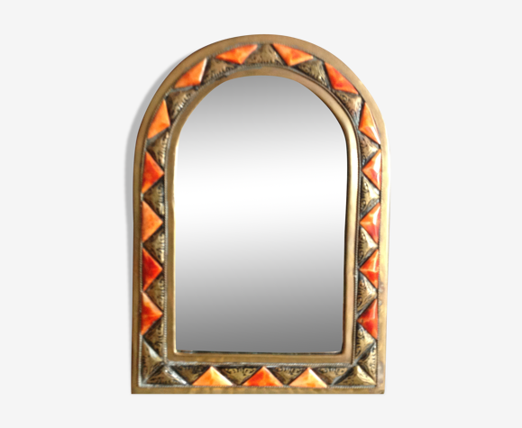 Miroir en laiton - 18X25cm