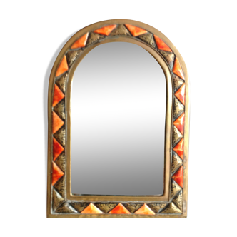 Brass mirror - 18X25cm