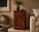 Rustic Walnut Bedside Cabinet, 1980s