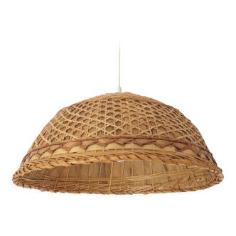Suspension, vintage, rattan, canning