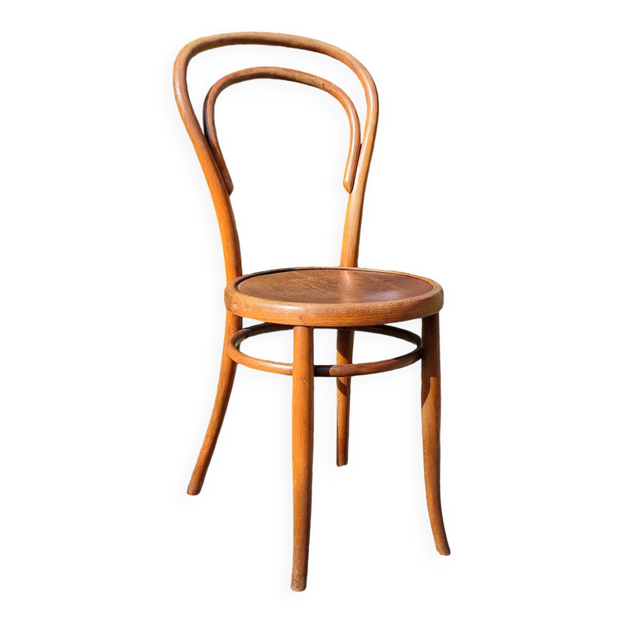 Bistro chair n°14 Horgen-Glarus Switzerland 1900 ca art nouveau seat