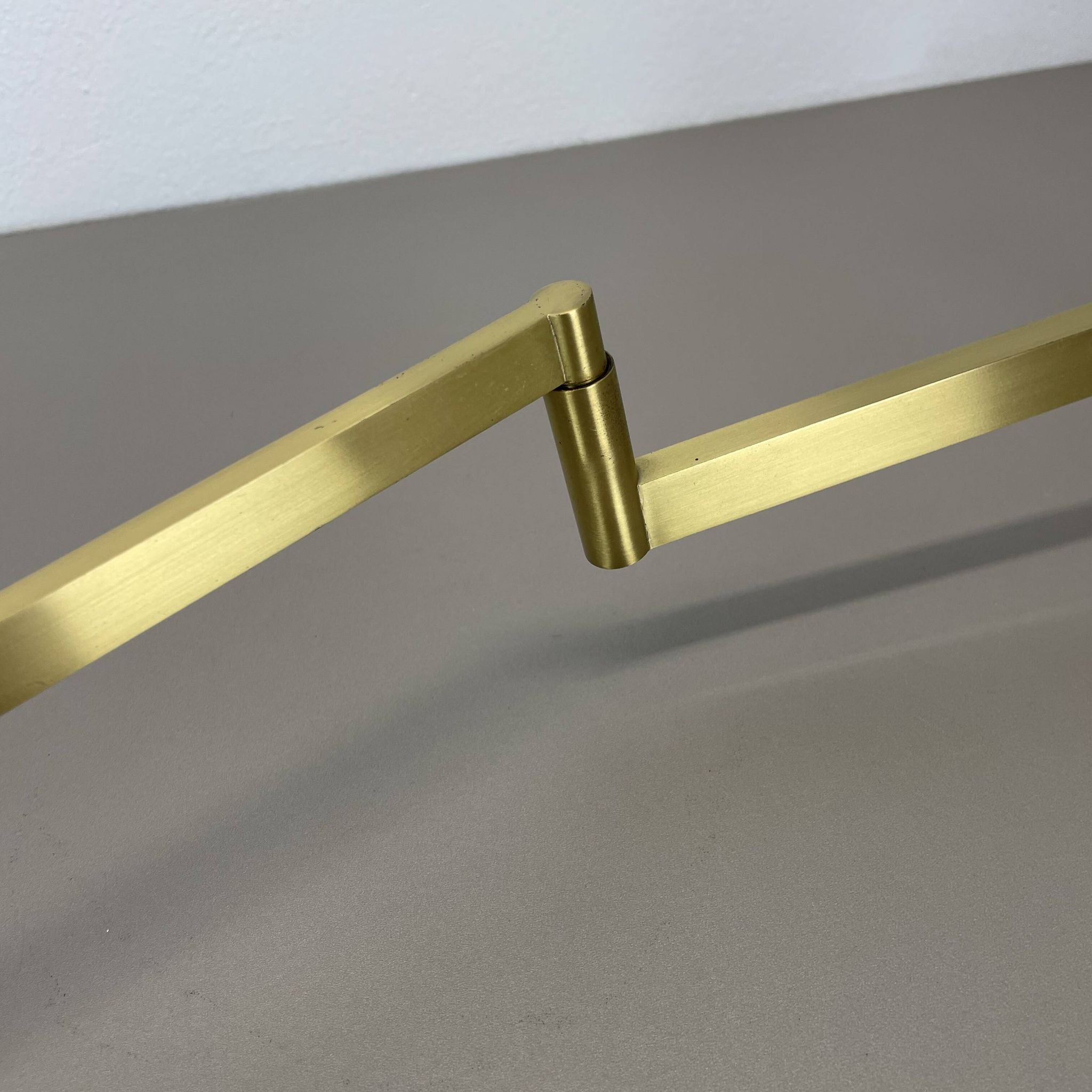 Large 77cm  omi swing arm brass acryl glass wall light italy 1970s