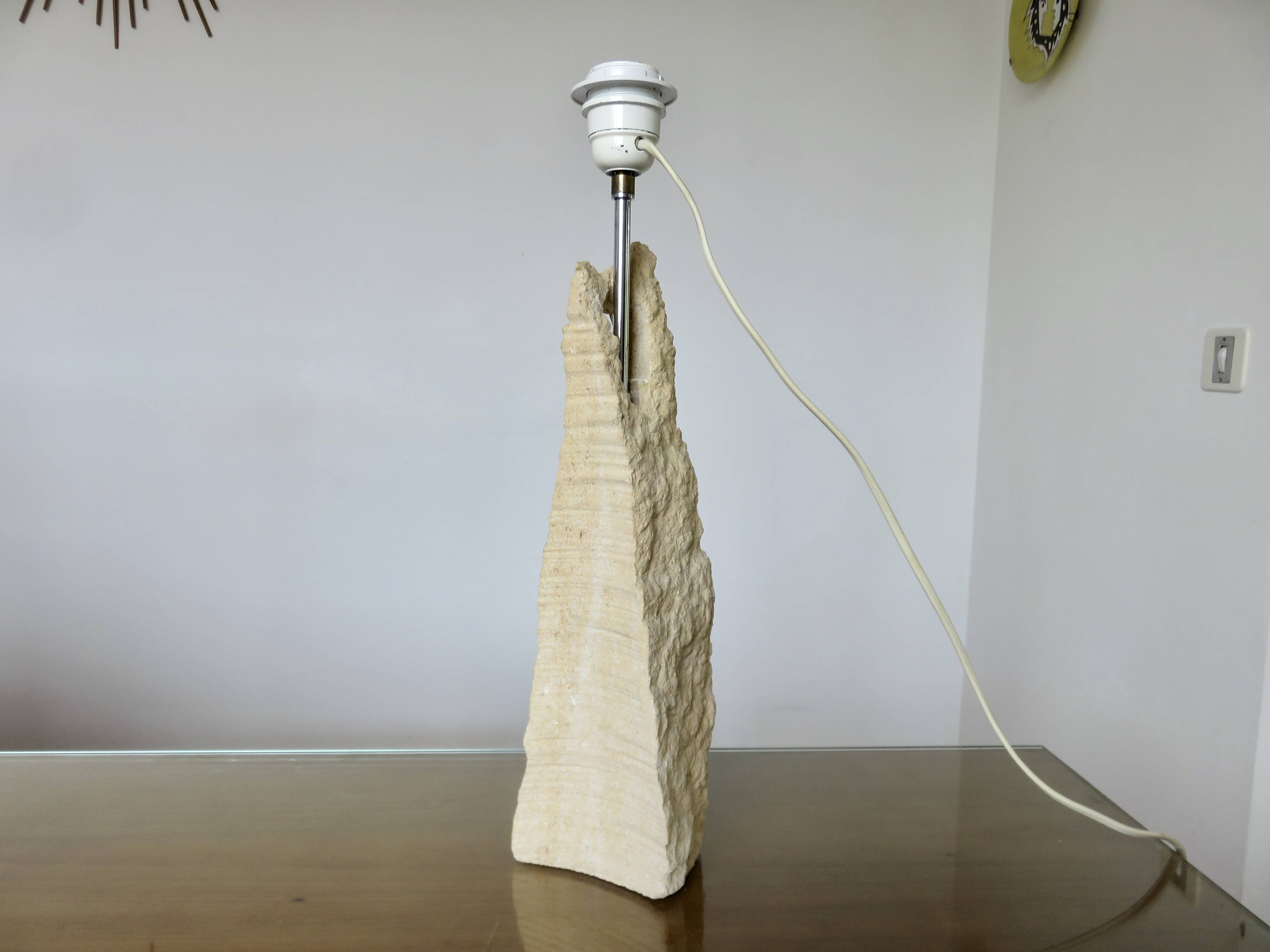 Luberon stone lamp, 1980