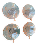 Set of 4 Art Deco cups