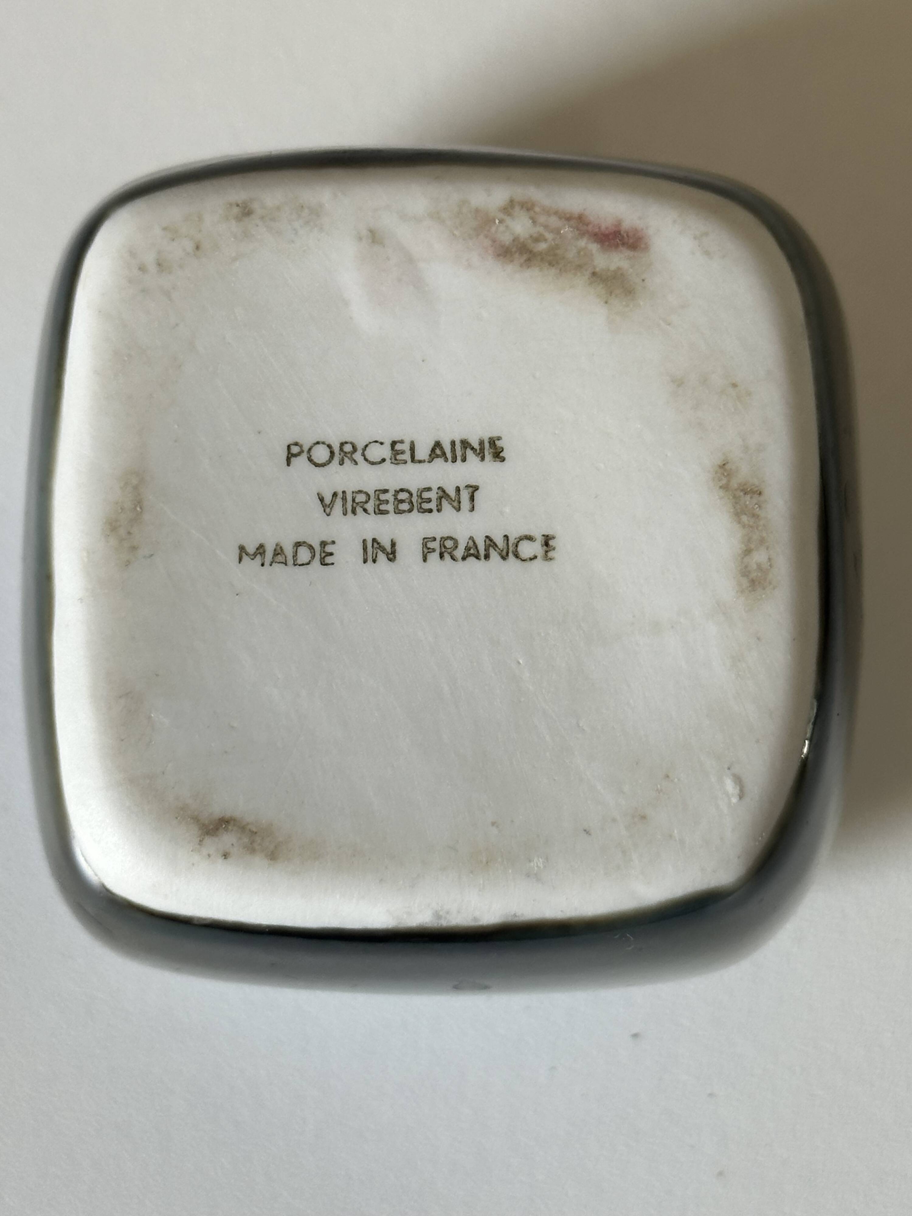 Porcelain ceramic virebent design vintage 70s