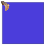 Old patinated solid wood bench 100cm