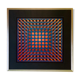Immpression vintage de Victor Vasarely Op Art vers les années 70