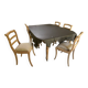 Chaises Louis Philippe barrettes pieds sabres