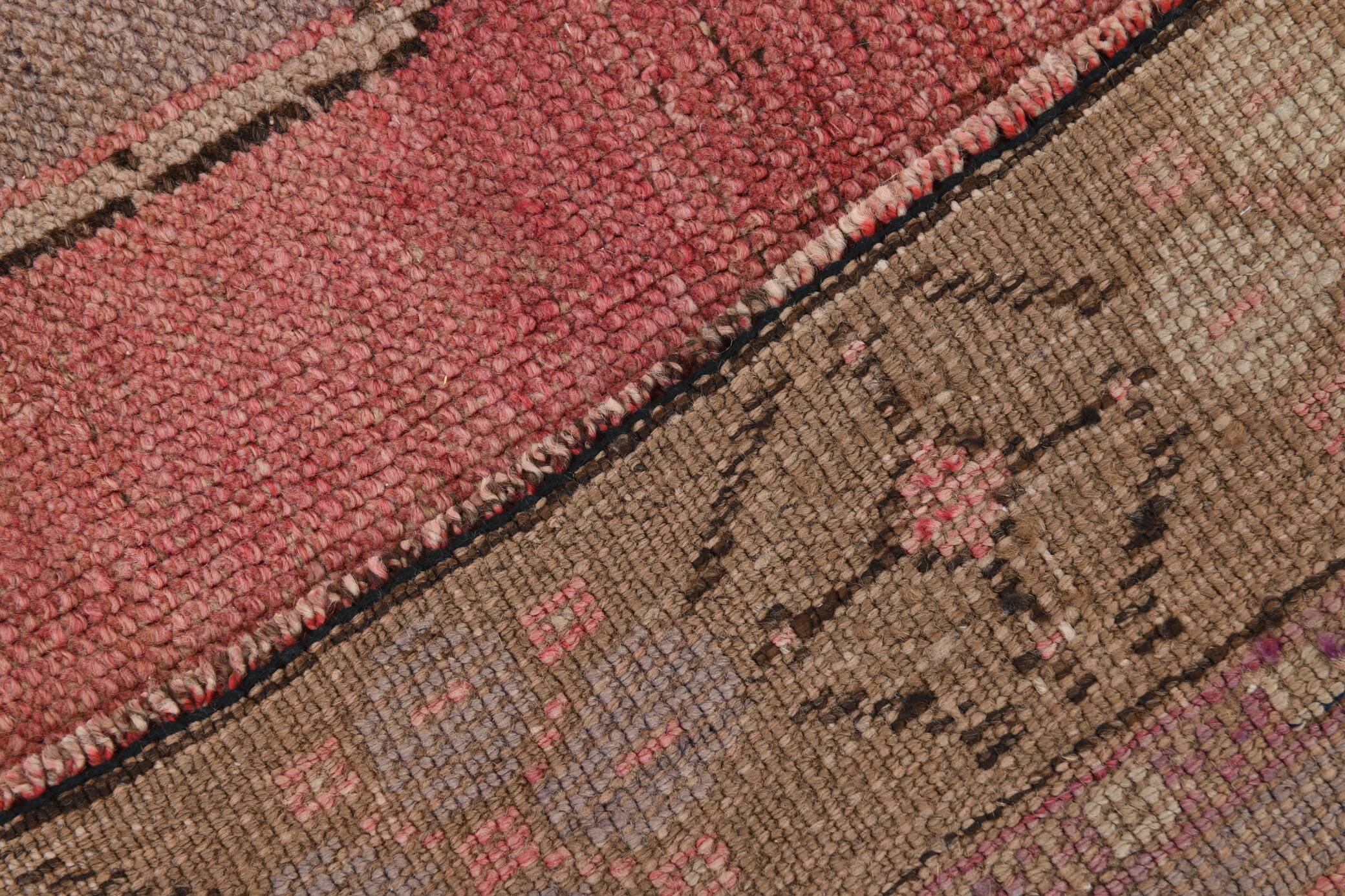 5x11 Rug For Living Room Red Brown Turkish Vintage Rug 150x338Cm