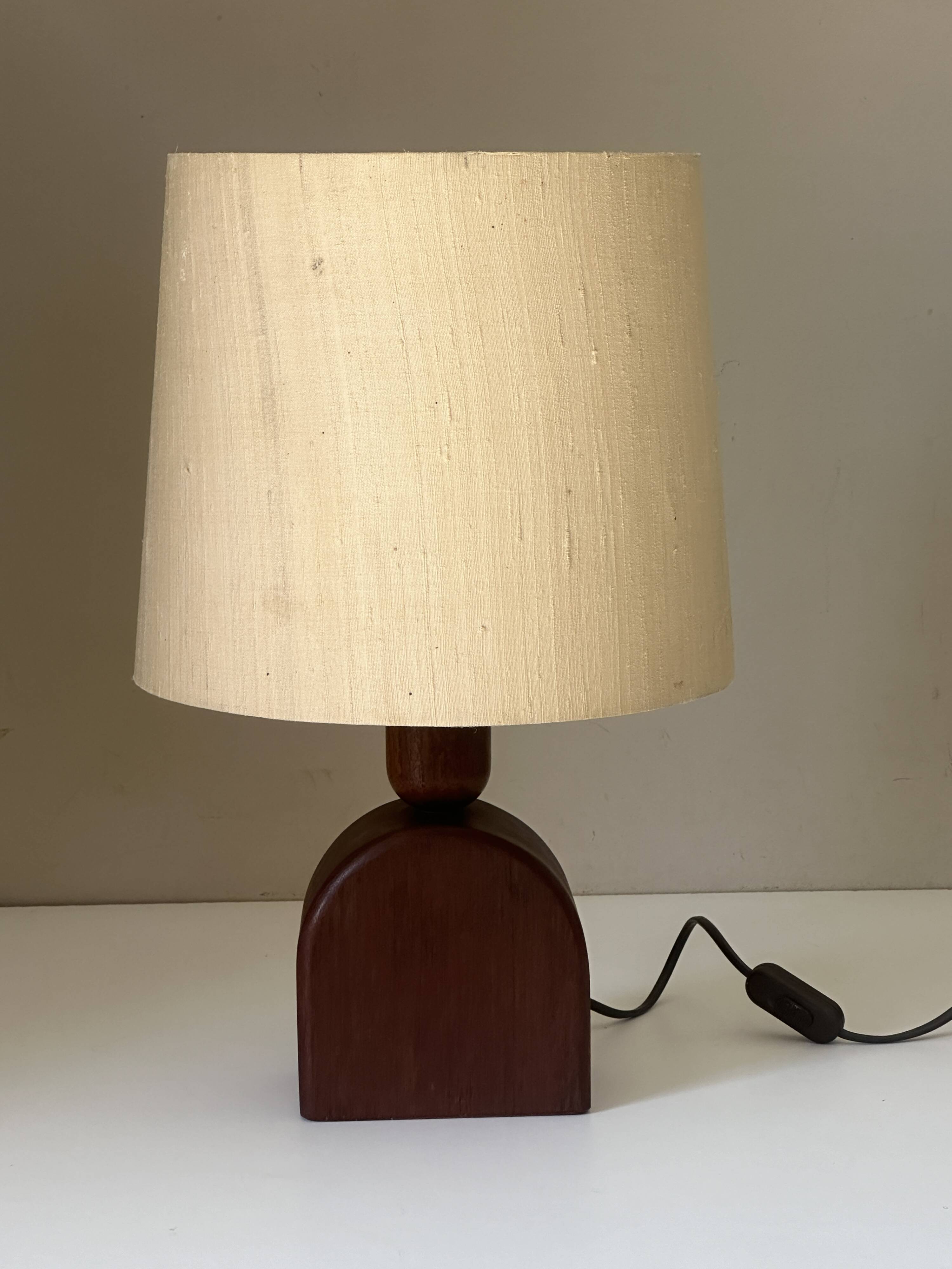 Vintage teak lamp, 60s design