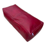 Red leather floor cushion