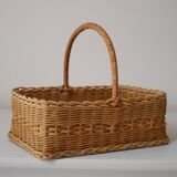 Wooden bottom basket