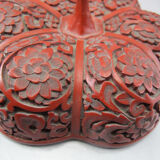 Old Chinese box in red lacquer Beijing China Asia
