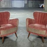 1/2 Fauteuil club années 50 60 vintage Guglielmo Ulrich