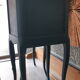 Pair of bedside tables revisited in petrol blue