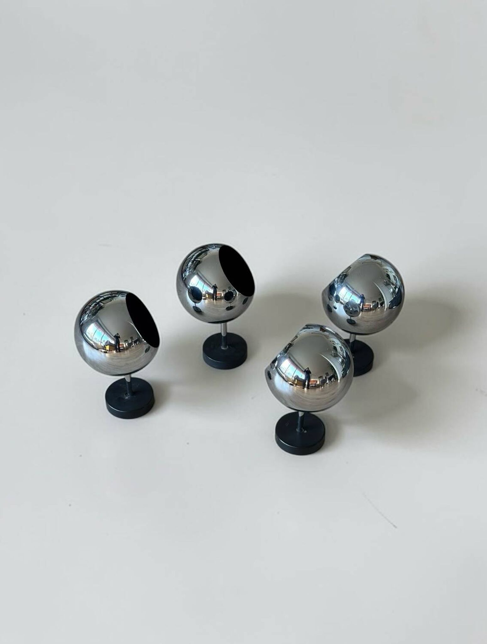 appliques Space Age chrome Staff Leuchten, Allemagne 1970
