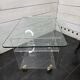 Vintage Plexiglas and Glass Coffee Table by David Lange 1970s