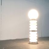 Mid-century space age glass floor lamp by Carlo Nason for JBS, 1960s.