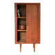 Armoire à rideau scandinave en teck vintage