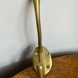 Patère murale en laiton massif 