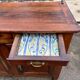 Louis XV buffet in solid wood from the 18th century, 120cm.