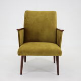 1960s Refurbished Beech Armchair, Czechoslovakia