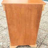 Weekly organizer in solid cherry, 5 drawers, classic Louis Philippe style