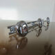 Coat rack in chromed steel 3 hooks 70s