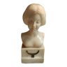 Bust of a woman in alabaster