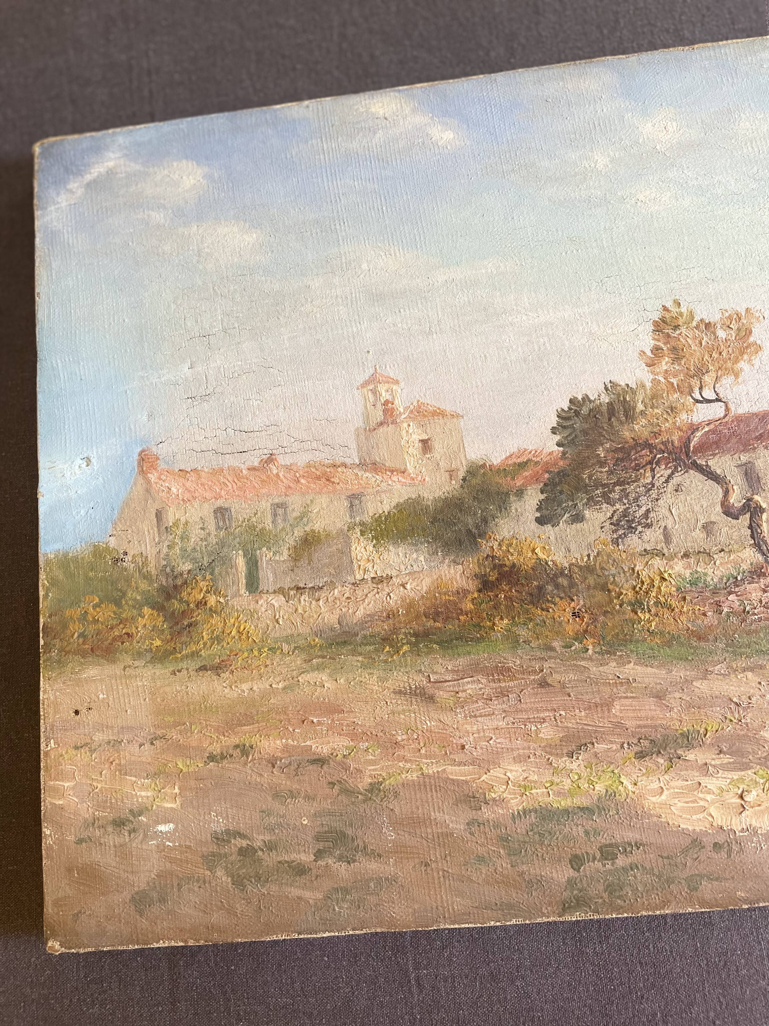 Huile sur toile paysage