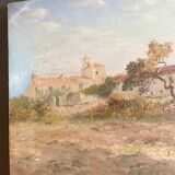 Oil on landscape canvas