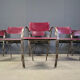 Vintage dining chairs by Segis Italy, 1980s