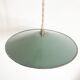 Suspension industrielle en métal gris vert