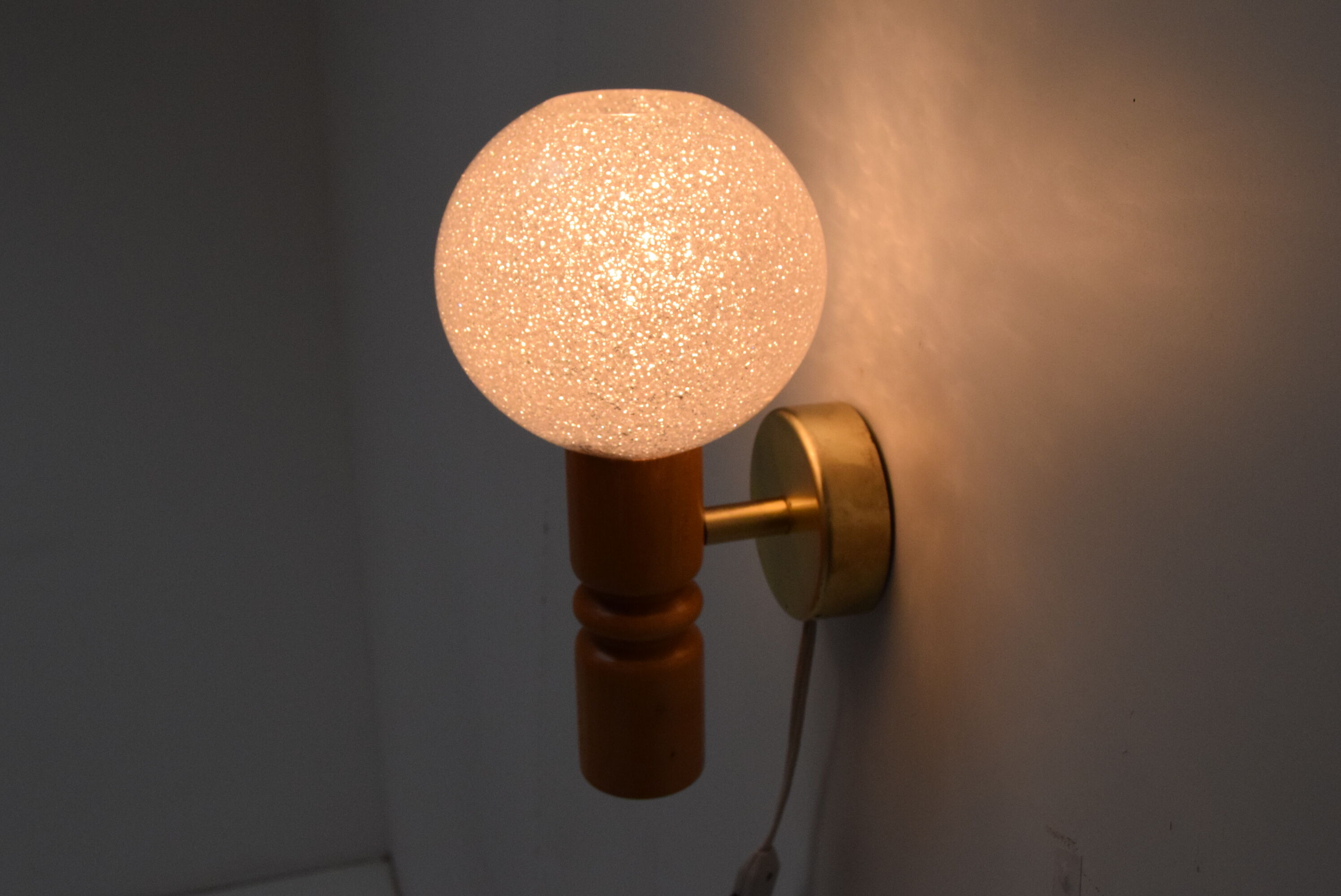 Mid-century wall lamp by Pokrok Zilina,1970's