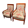 Pair of empire style armchairs