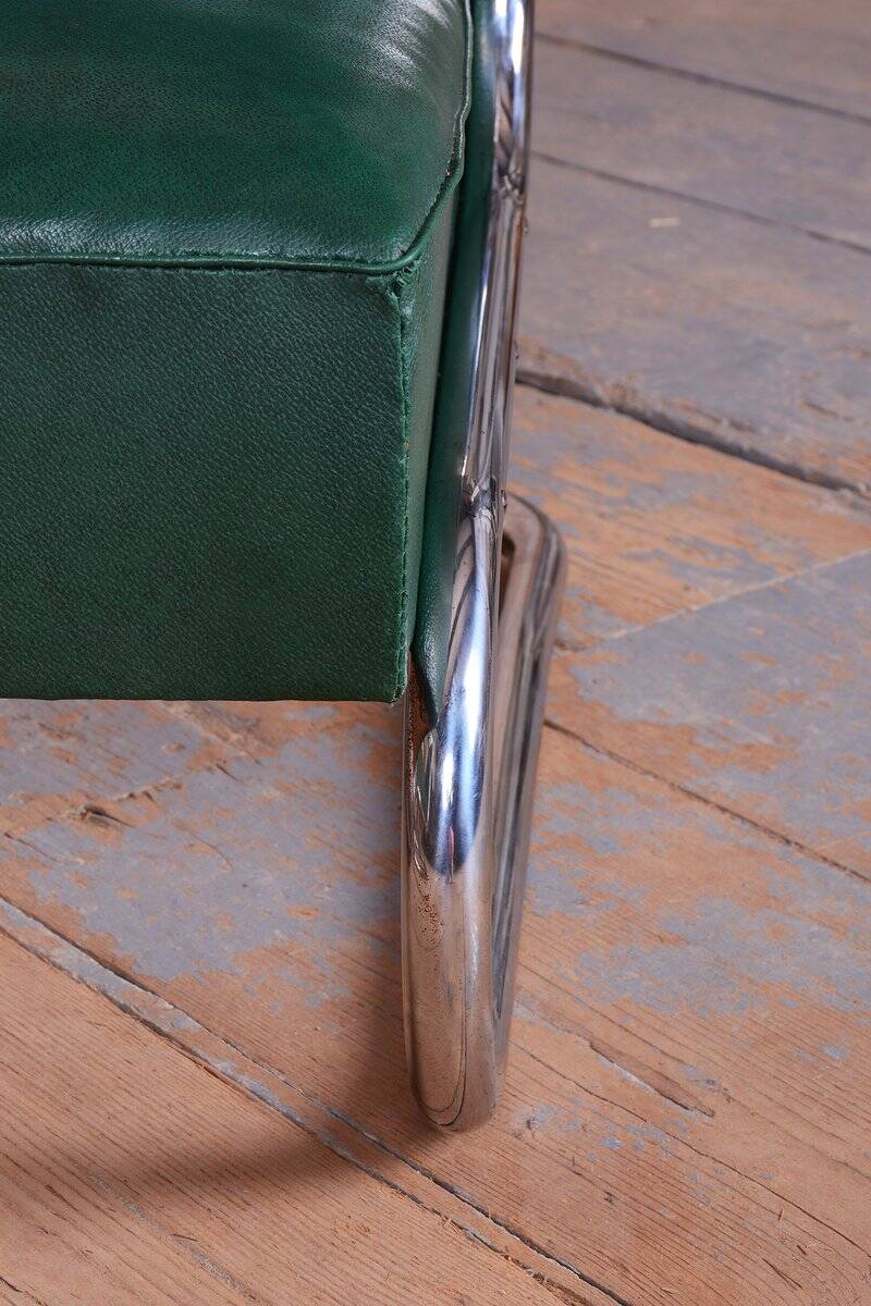 Bauhaus Armchairs in Beech and Chrome from Mauser, Germany, 1930s, Set of 2