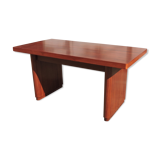 Bureau portugais en sapele du milieu du siècle, années 1960