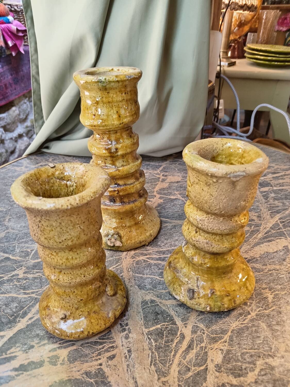 Trio de bougeoirs tamrghout