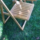 Series of 3 folding chairs