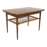 Table basse scandinave extensible en acajou, Suède, 1950