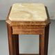 Wooden stool with marble top