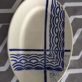 Oval dish Badonviller ceramic