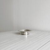 Antique butter dish in shiny metal
