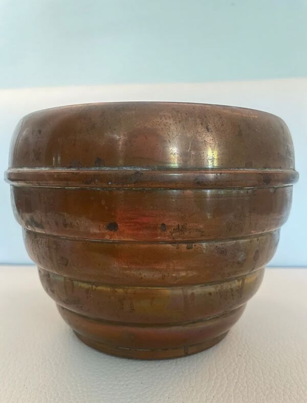 Vase Art Déco J.Chesnais Villedieu circa 1930 cuivre dinanderie