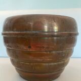 Art Deco vase J.Chesnais Villedieu circa 1930 brassware copper