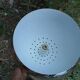 suspension eye ball lacquered white and chrome diameter 26cm
